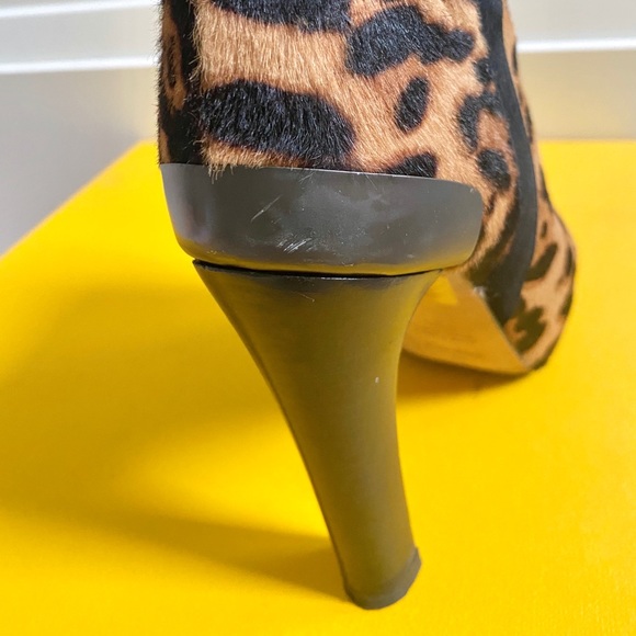 Fendi Leopard Print Pony Hair Booties - Picture 3 of 7